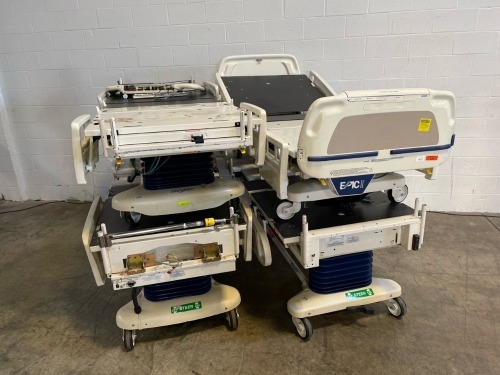 STRYKER LOT OF FOUR HOSPITAL BEDS