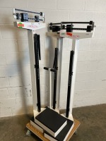 LOT OF 3 DETECTO PATIENT SCALES