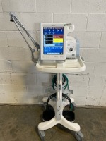 PHILIPS RESPIRONICS V60 VENTILATOR ON ROLLING STAND