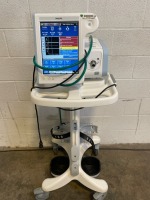 PHILIPS RESPIRONICS V60 VENTILATOR ON ROLLING STAND