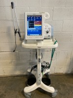 PHILIPS RESPIRONICS V60 VENTILATOR ON ROLLING STAND