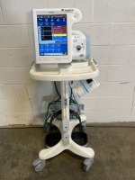 PHILIPS RESPIRONICS V60 VENTILATOR ON ROLLING STAND