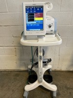 PHILIPS RESPIRONICS V60 VENTILATOR ON ROLLING STAND