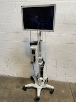 NDS SC-WU23-A1511 ENDOCOPY MONITOR ON ROLLING STAND INCLUDING A SONY EDCAM DISK RECORDER