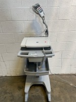 GE MARQUETTE 12SL ECG/EKG MACHINE ON ROLLING STAND