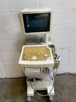 GE LOGIQ CX200 ULTRASOUND WITH 2 PROBES(MTZ 5MHZ AND 3.5)