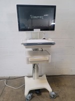 CORVASCULAR LCD PC CYBERMED-H24 MEDICAL COMPUTER ON CART