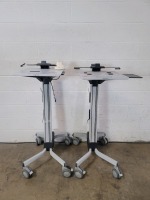 LOT OF 2 MOBILE WORKSTATIONS