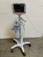 GE DASH 2500 PATIENT MONITOR ON ROLLING STAND