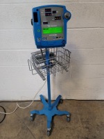 GE DINAMAP PRO 200V2 PATIENT MONITOR ON ROLLING STAND