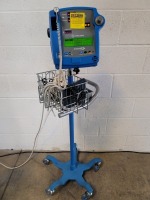 GE DINAMAP PRO 200V2 PATIENT MONITOR ON ROLLING STAND