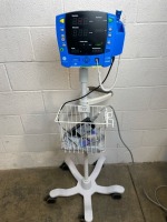 GE DINAMAP V100 PATIENT MONITOR ON ROLLING STAND