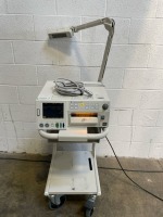 GE COROMETRICS 120 SERIES FETAL MONITOR ON ROLLING STAND