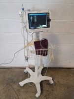 PHILIPS SURESIGNS VS4 PATIENT MONITOR ON ROLLING STAND