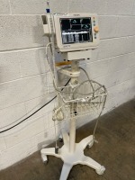 PHILIPS SURESIGNS VS3 PATIENT MONITOR ON ROLLING STAND