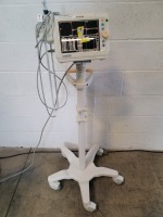 PHILIPS SURESIGNS VS3 PATIENT MONITOR ON ROLLING STAND