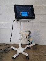 BAXTER STARLING SV PATIENT MONITOR ON ROLLING STAND