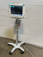 PHILIPS INTELLIVUE MX50 PATIENT MONITOR ON ROLLING STAND