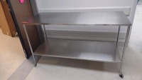 STAINLESS STEEL ROLLING BACK TABLE