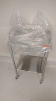 ROLLING STAINLESS STEEL ROLLING CART (NEW)