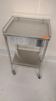 ROLLING STAINLESS STEEL ROLLING CART (NEW)