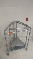 LOT OF (2) ROLLING HAMPER STANDS