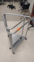 LOT OF (2) ROLLING HAMPER STANDS