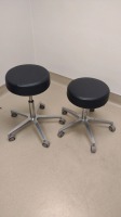 LOT OF (2) ROLLING PEDIGO STOOLS