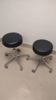 LOT OF (2) ROLLING PEDIGO STOOLS