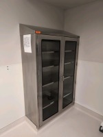 STAINLESS STEEL GLASS DOOR CABINET