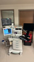 GE AISYS CS2 ANESTESIA MACHINE WITH PHILIPS MX700 MONITOR, E-SCAIO GAS MODULE, ISO VAPORIZER, SEVO VAPORIZER, AND ASSORTED MODULES