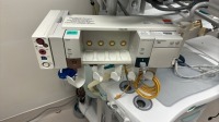 GE AISYS CS2 ANESTESIA MACHINE WITH PHILIPS MX700 MONITOR, ISO VAPORIZER, SEVO VAPORIZER, AND ASSORTED MODULES