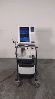 NELLCOR PURITAN BENNETT 840 VENTILATOR WITH COMPRESSOR ON ROLLING STAND (TC, BILEVEL, VV+)