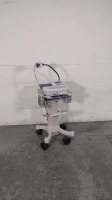 WELCH ALLYN CP 200 ECG/EKG MACHINE WITH PATIENT CABLES ON ROLLING CART