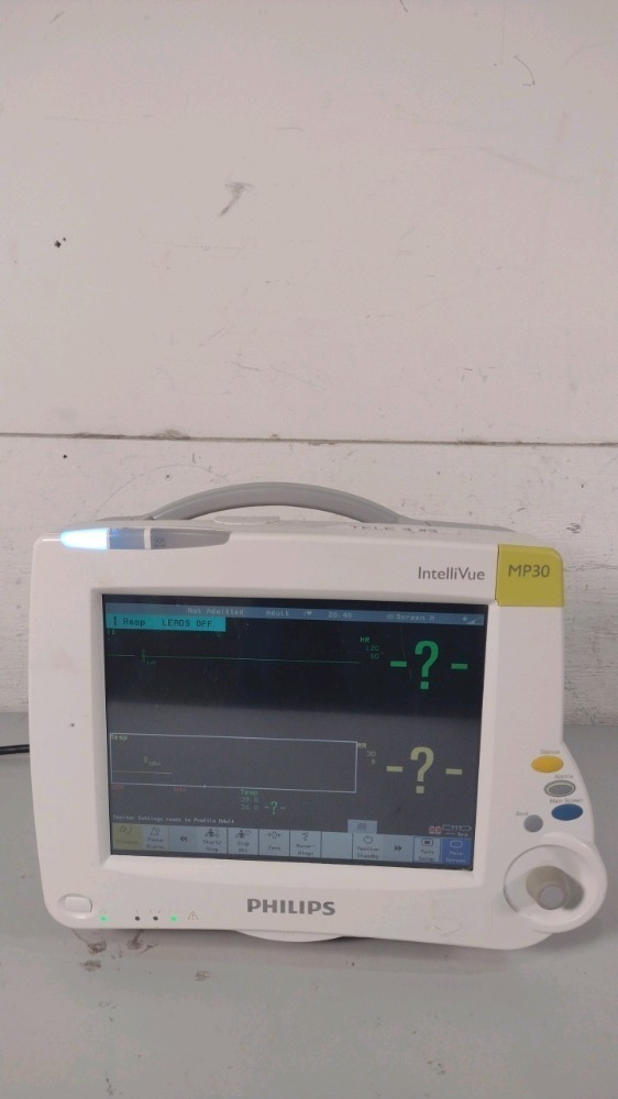 PHILIPS INTELLIVUE MP30 PATIENT MONITOR WITH MULTI-PARAMATER MODULES ...