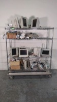 HP M1204A LOT OF PATIENT MONITORS, MODULES, MODULE RACKS, CABLES (NO CART)