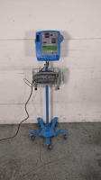 GE DINAMAP PRO 400V2 VITAL SIGNS MONITOR ON ROLLING STAND