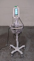 WELCH ALLYN VITAL SIGNS MONITOR ON ROLLING STAND