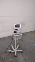 WELCH ALLYN 53NTO VITAL SIGNS MONITOR ON ROLLING STAND