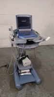 SONOSITE MICROMAXX PORTABLE ULTRASOUND SYSTEM WITH 2 PROBES (C60E, ICT) ON MOBILE DOCKING SYSTEM LITE (SN 038JQM)