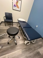 METRON ELITE ASTER 3 TREATMENT TABLE. ROLLING STOOL AND SIDE CHAIR LOCATION: NORWOOD PERFORMANCE THERAPY 30 PERWAL ST, WESTWOOD MA 02090