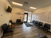 WAITING ROOM FURNITURE TO INCLUDE: (7) SIDE CHAIRS, SIDE TABLE, VIZIO TV AND COAT RACK LOCATION: NORWOOD PERFORMANCE THERAPY 30 PERWAL ST, WESTWOOD MA 02090