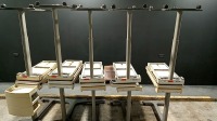 LOT OF (10) HILL-ROM OVERBED TABLES