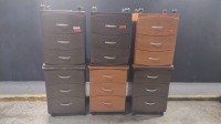 LOT OF (6) BEDSIDE CABINETS