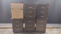 LOT OF (6) BEDSIDE CABINETS