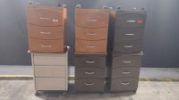 LOT OF (6) BEDSIDE CABINETS