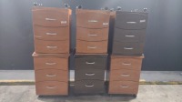 LOT OF (6) BEDSIDE CABINETS