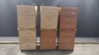 LOT OF (6) BEDSIDE CABINETS