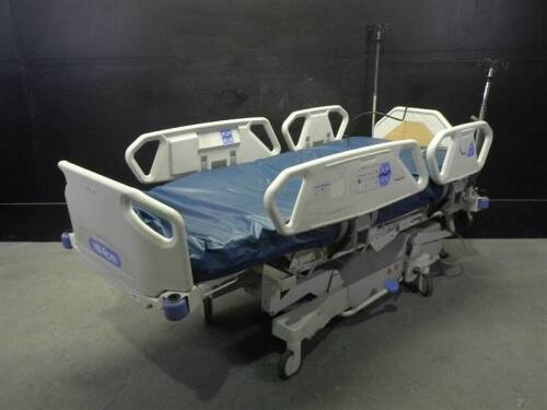 HILL-ROM TOTALCARE P1900 HOSPITAL BED WITH CPR AND FOOT BOARD