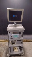 FUJINON SYSTEM 2200 VIDEO PROCESSOR WITH NDS RADIANCE MONITOR ON CART